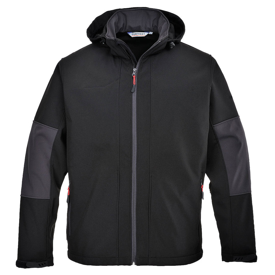 Softshell Jacket With Hood TK53 - The Work Uniform Company