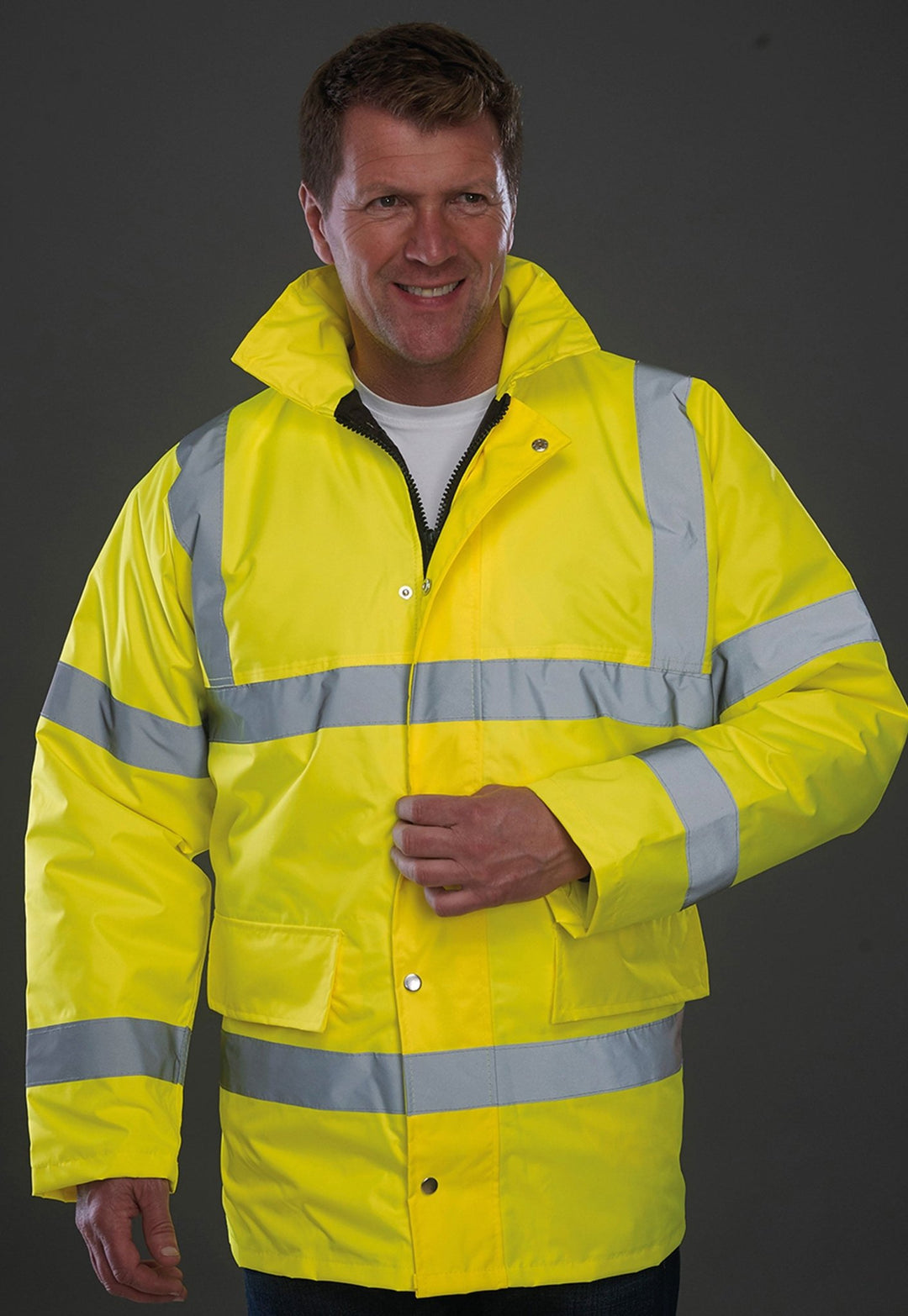 Hi - Vis Classic Motorway Jacket YK045 - The Work Uniform Company