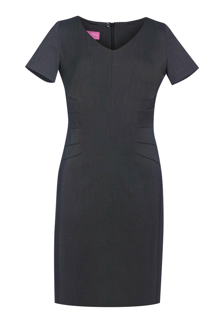 Portia Dress 2274 in Charcoal Pin Dot