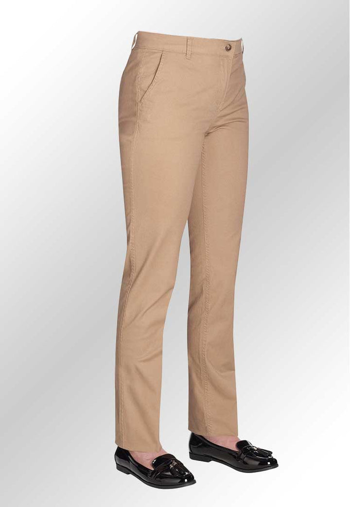 Model Wearing Houston Slim Leg Chino 2303 in Beige
