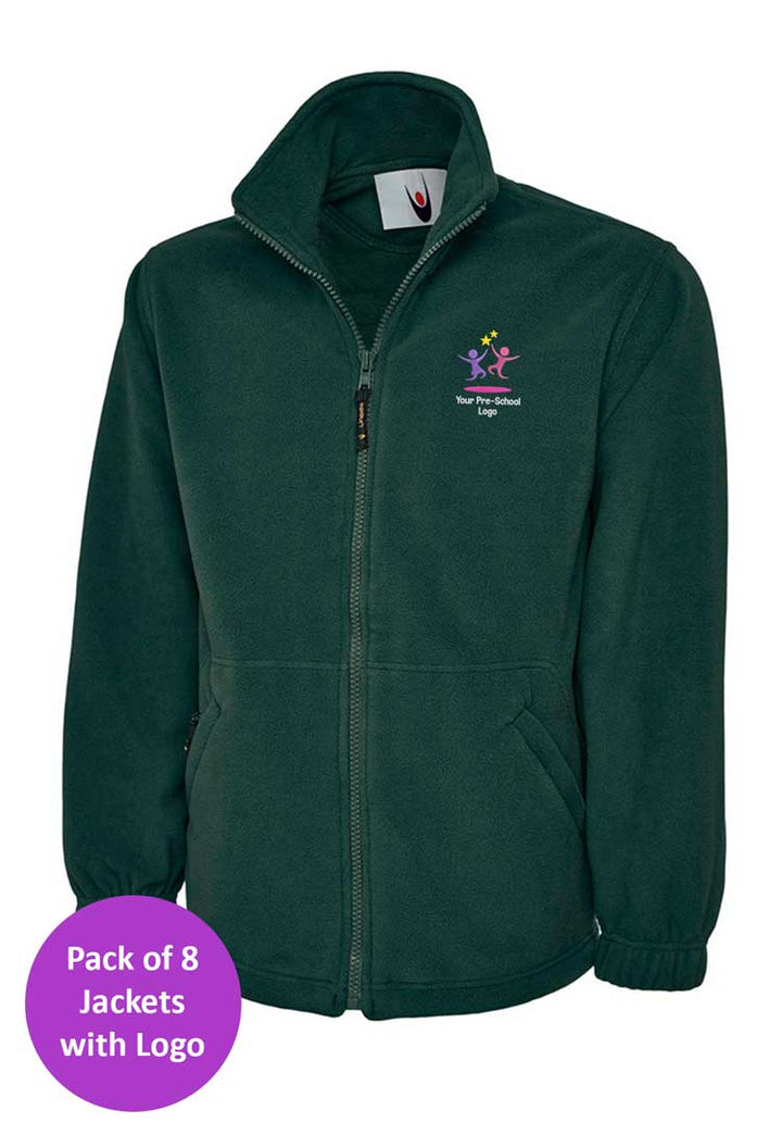 Branded Fleece Jacket Bundle for Nursery Staff in Bottle Green