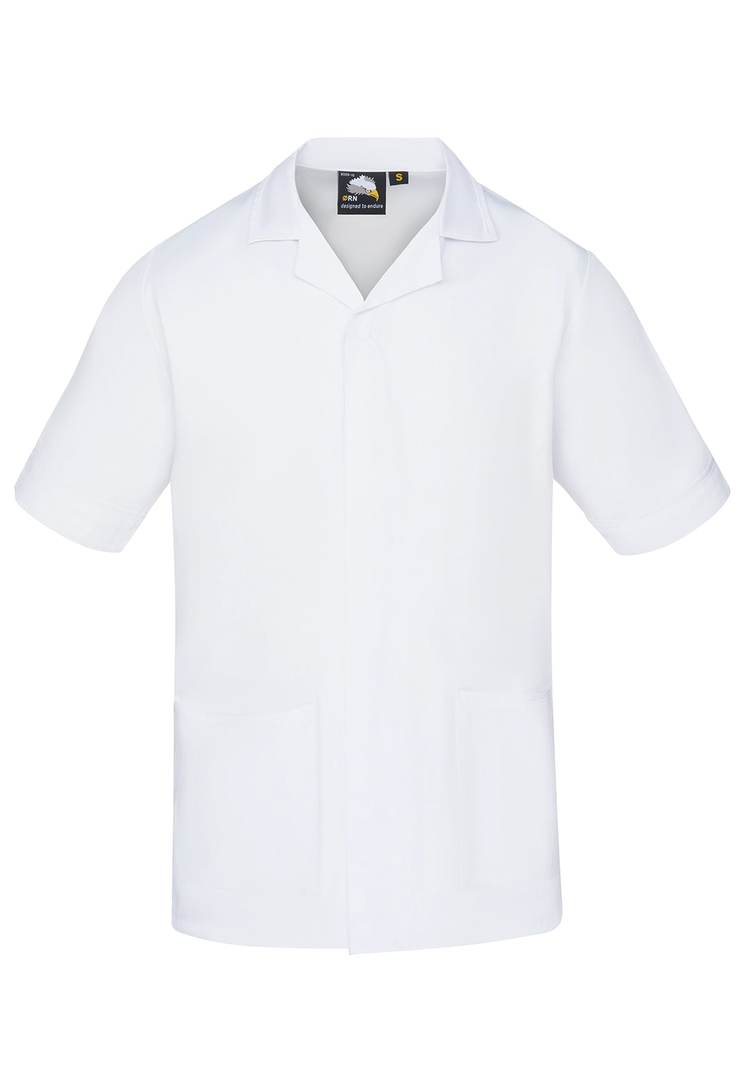 8500 Darwin Male Tunic (White) - The Work Uniform Company