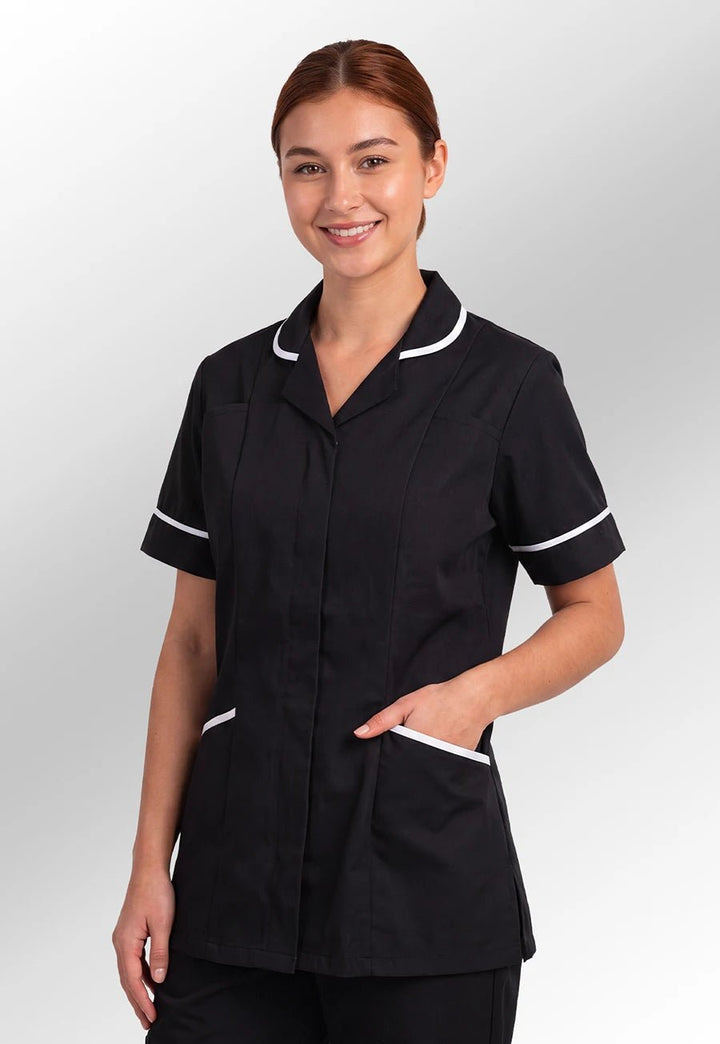 Black Vets Tunic - The Work Uniform Company