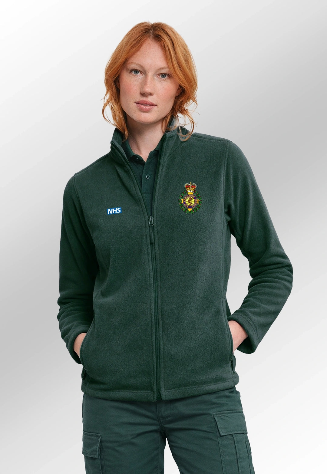 Ambulance Women's Russell Fleece with Logos - The Work Uniform Company