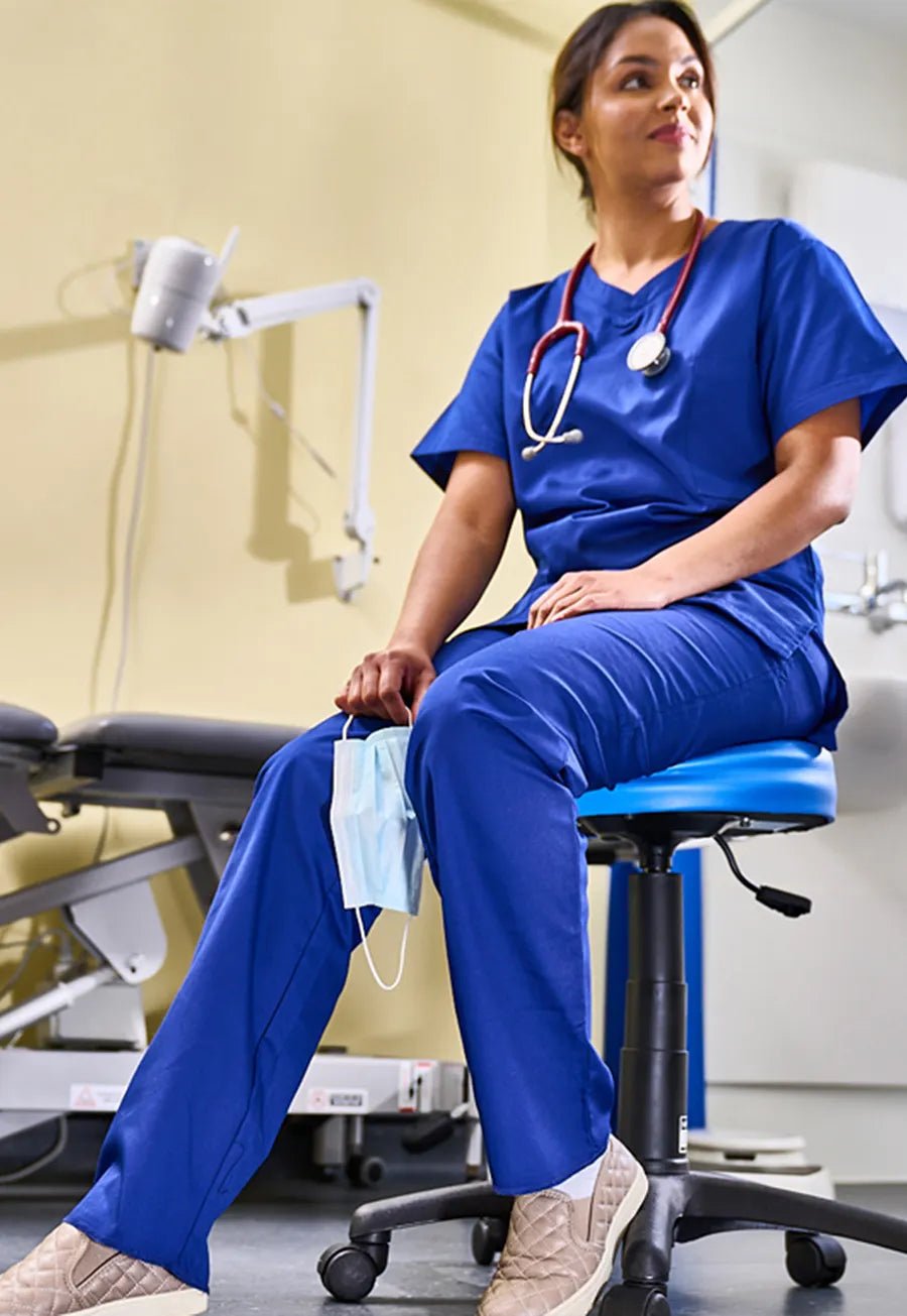 Blue Vets Scrub Trousers - The Work Uniform Company