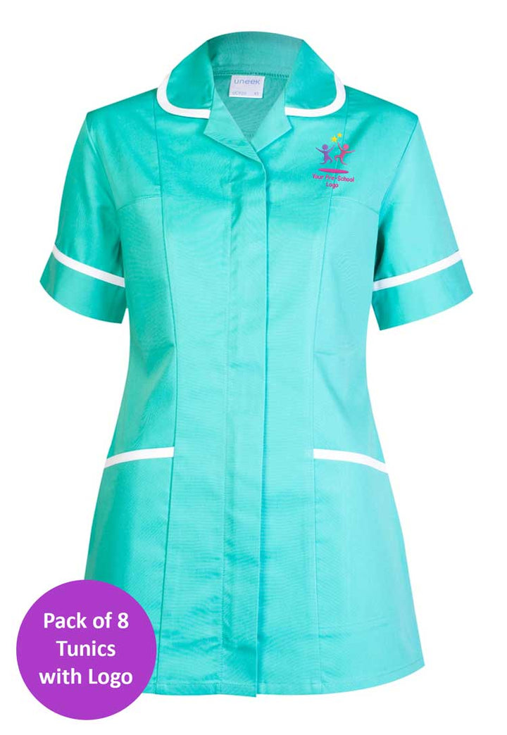 Branded Tunic in Aqua - Bundle for Nursery Staff