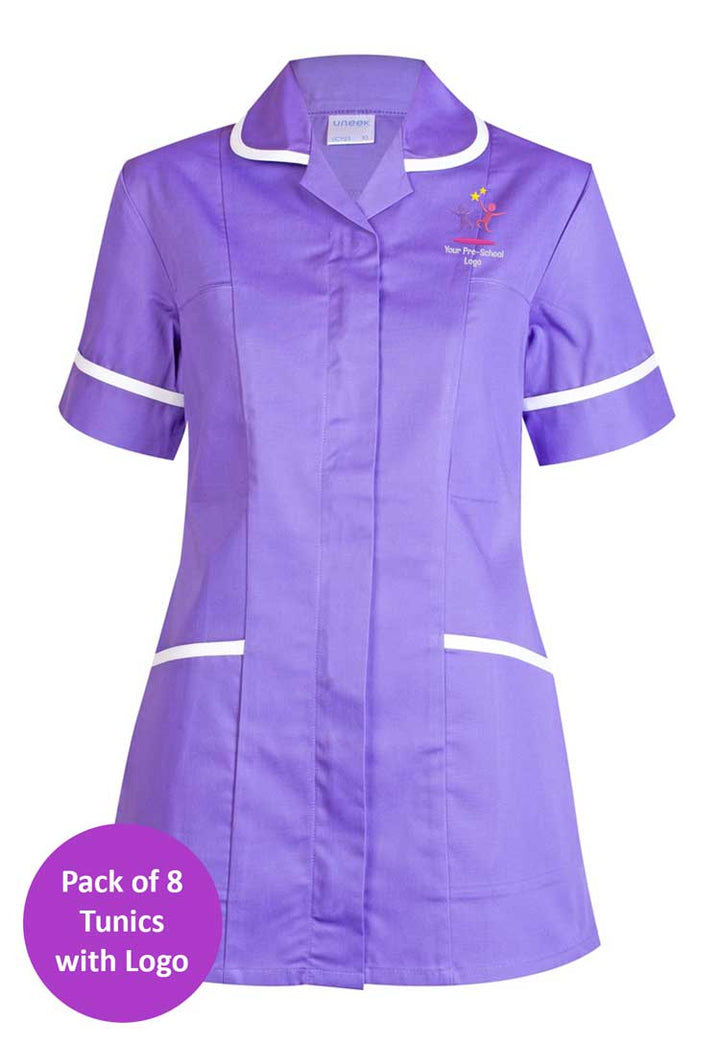 Branded Tunic in Purple - Bundle for Nursery Staff