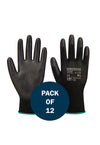 PU Palm Glove A120 (x12 Pairs) Black