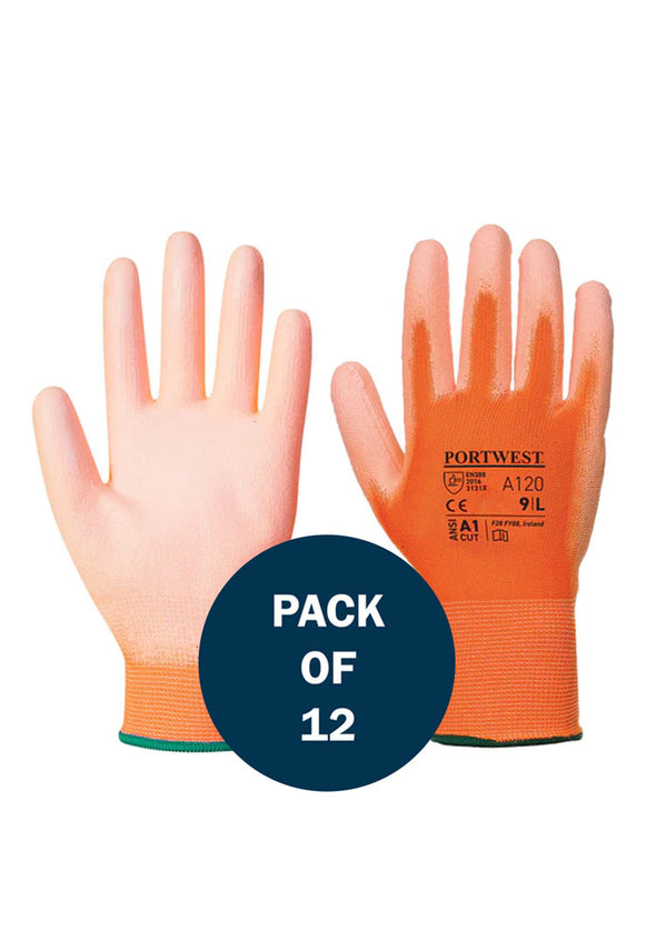 PU Palm Glove A120 (x12 Pairs) Orange