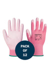 PU Palm Glove A120 (x12 Pairs) Pink