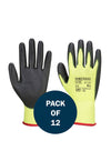 PU Palm Glove A120 (x12 Pairs) Yellow/Black