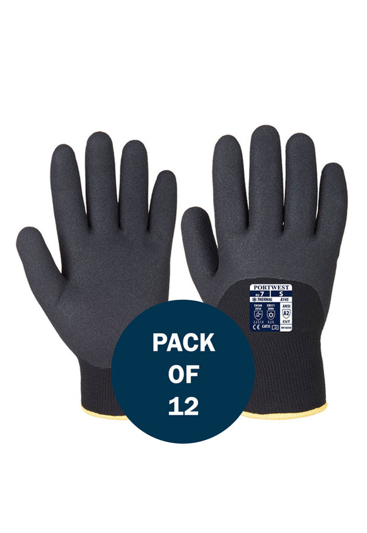 Arctic Winter Glove A146 in Black (x12 Pairs)