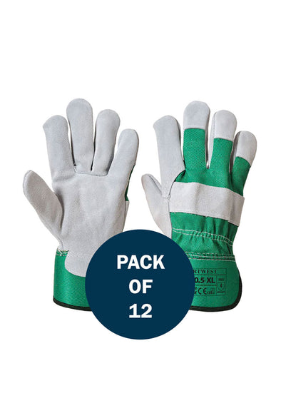 Premium Chrome Rigger Glove A220 (x12 Pairs) Green
