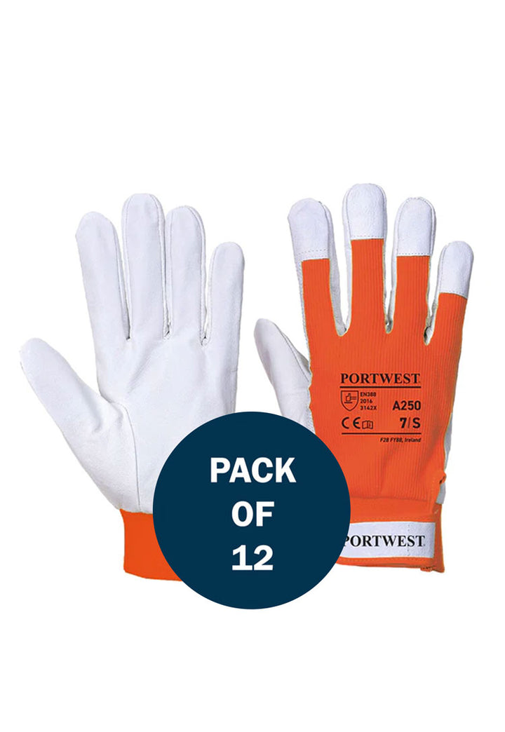 Tergsus Glove A250 in Orange (x12 Pairs)