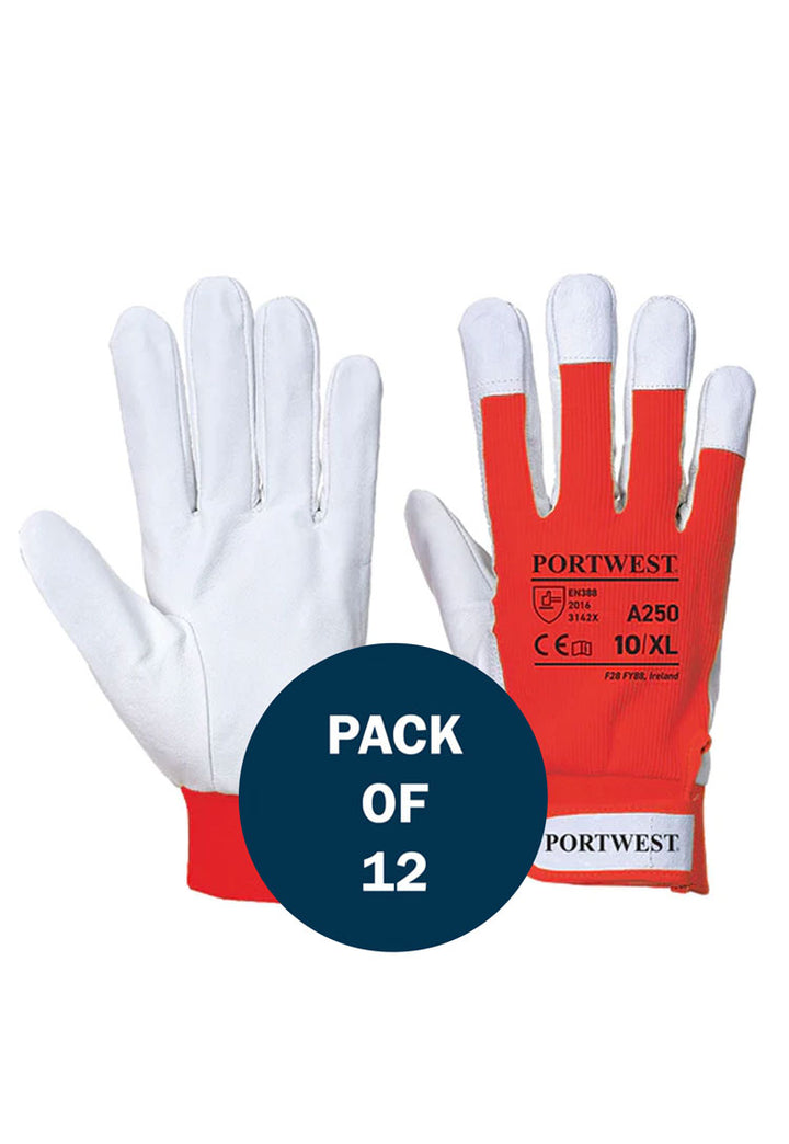 Tergsus Glove A250 in Red (x12 Pairs)