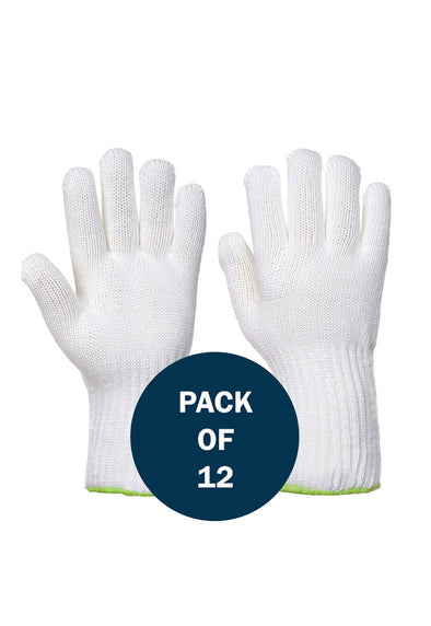 Heat Resistant 250 Degree Glove A590 (x12 Pairs) White