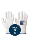 LR Cut PU Palm Glove A620 (x12 Pairs) White