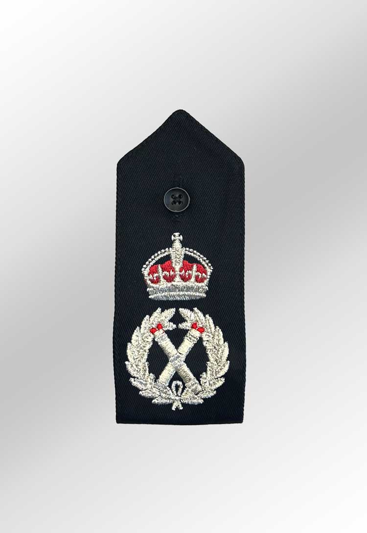 Police Chief Constable Epaulettes Black