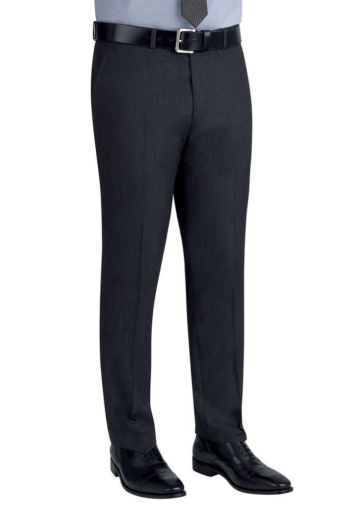 Model Wearing Cassino Slim Fit Trousers 8655 in Charcoal