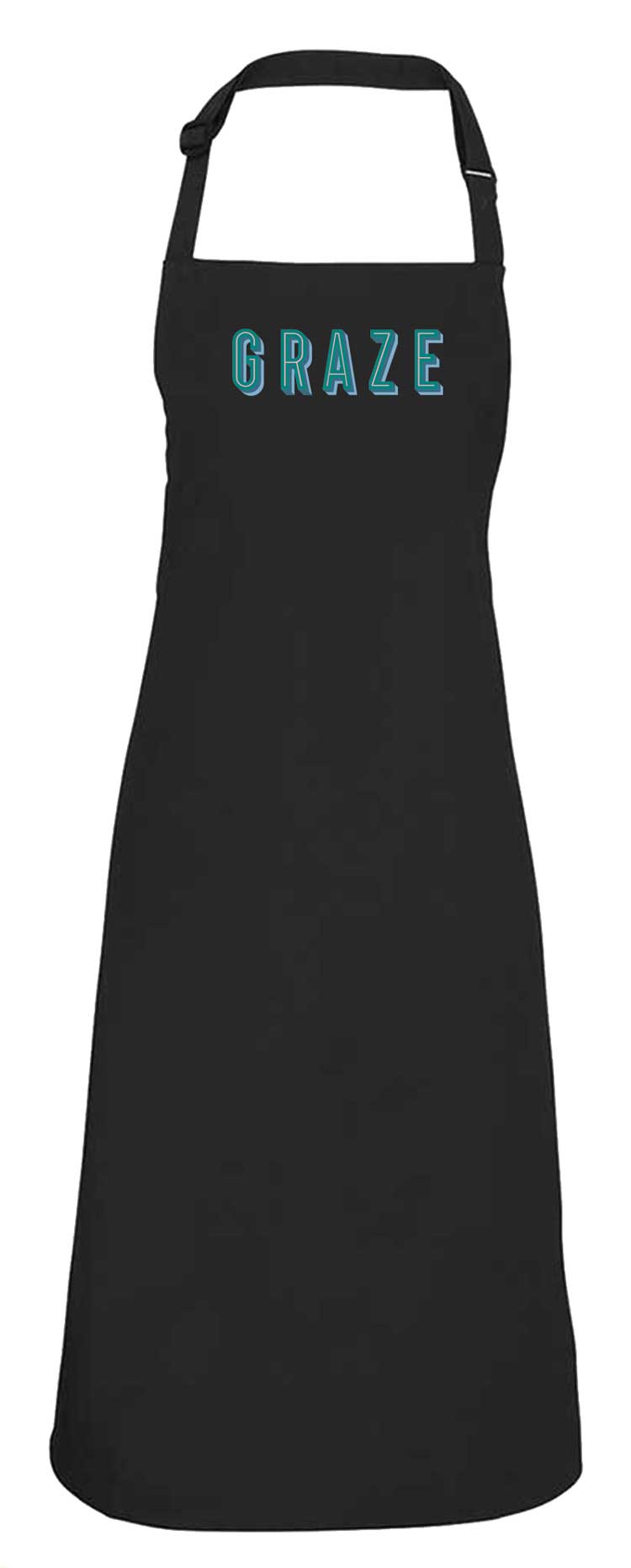 Colours Bib Apron with Midshires GRAZE Logo Centre Front - The Work Uniform Company