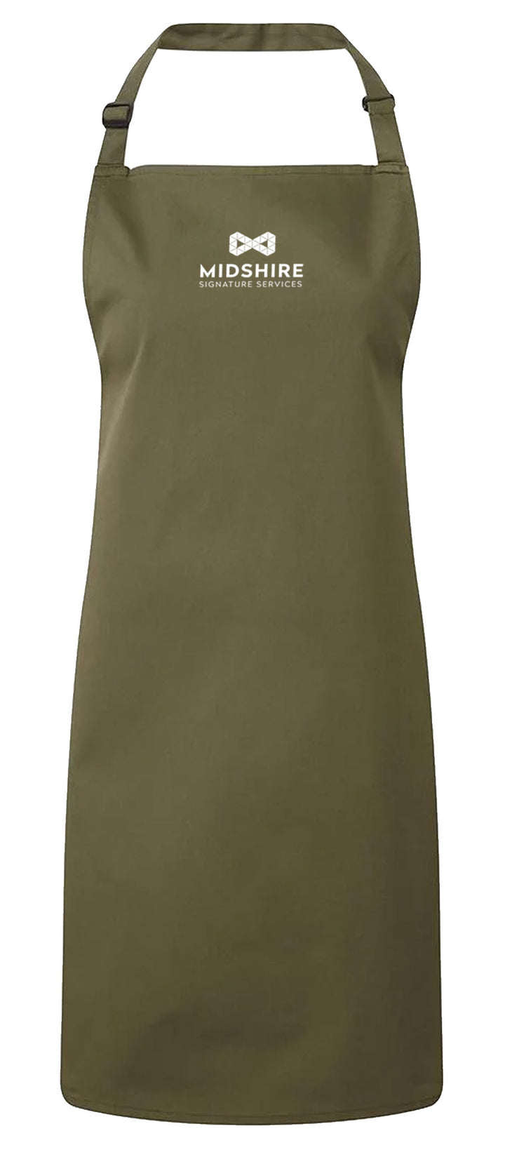 Colours Bib Apron with Midshires Logo PR150