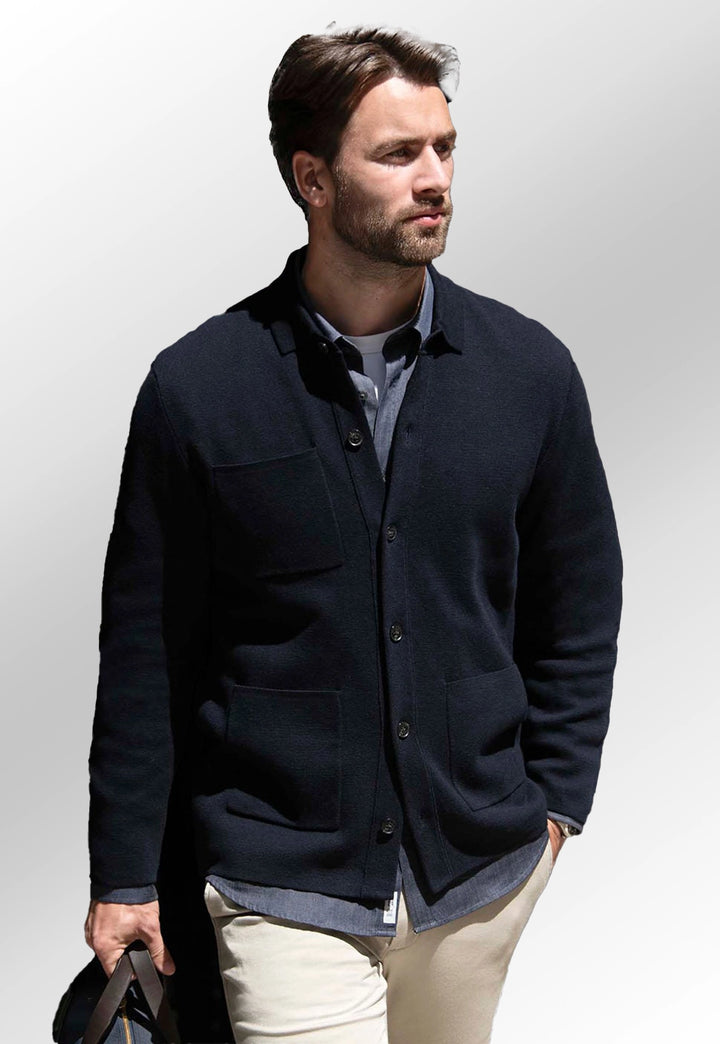 Wilton Refined Milano Knit Overshirt - The Work Uniform Company