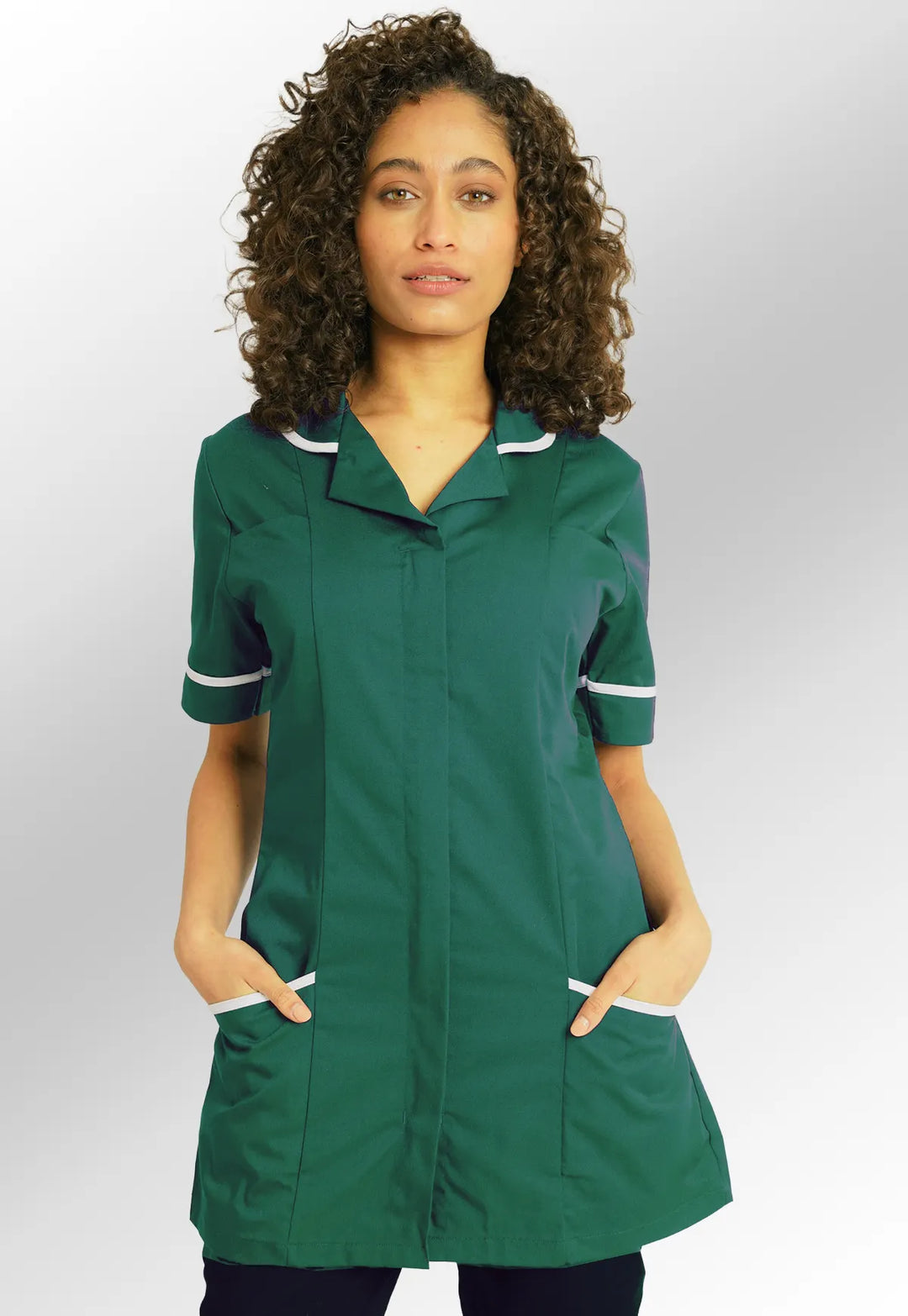 Bottle Green Women's Healthcare Nurses Tunic NCLTPS - The Work Uniform Company
