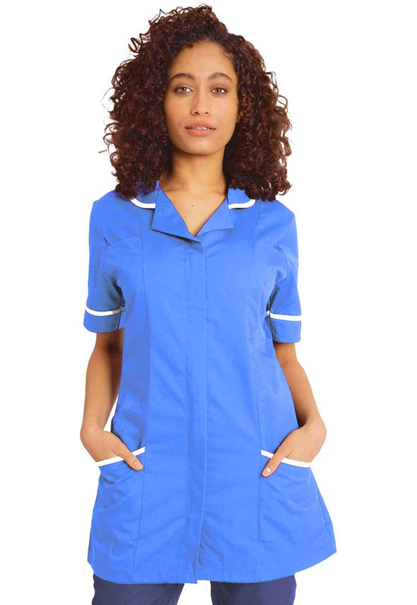 Women's Healthcare Nurse Tunic NCLTPSv Honeybird Blue White Trim