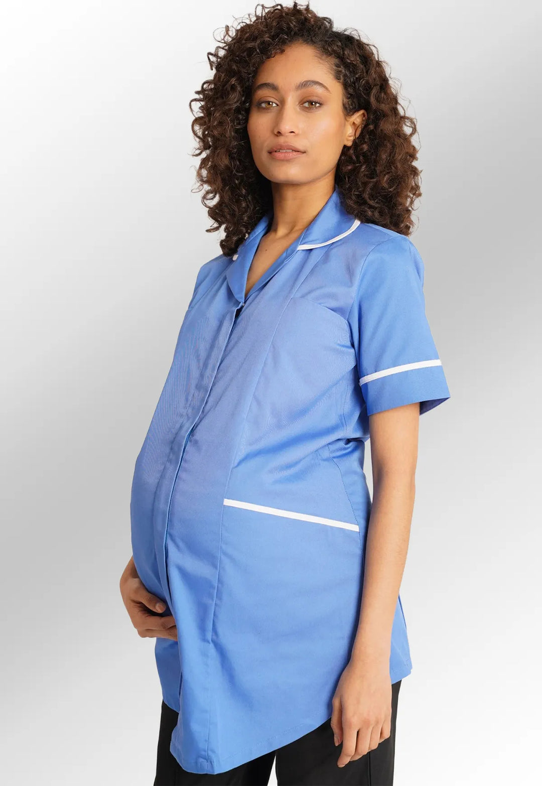 Women's Maternity Striped Tunic NCLTPSM - The Work Uniform Company