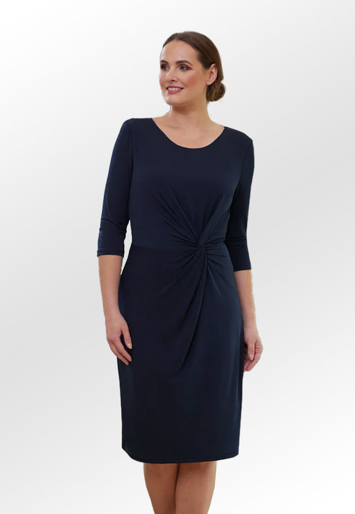 Model Wearing Neptune Dress 2287 in Navy