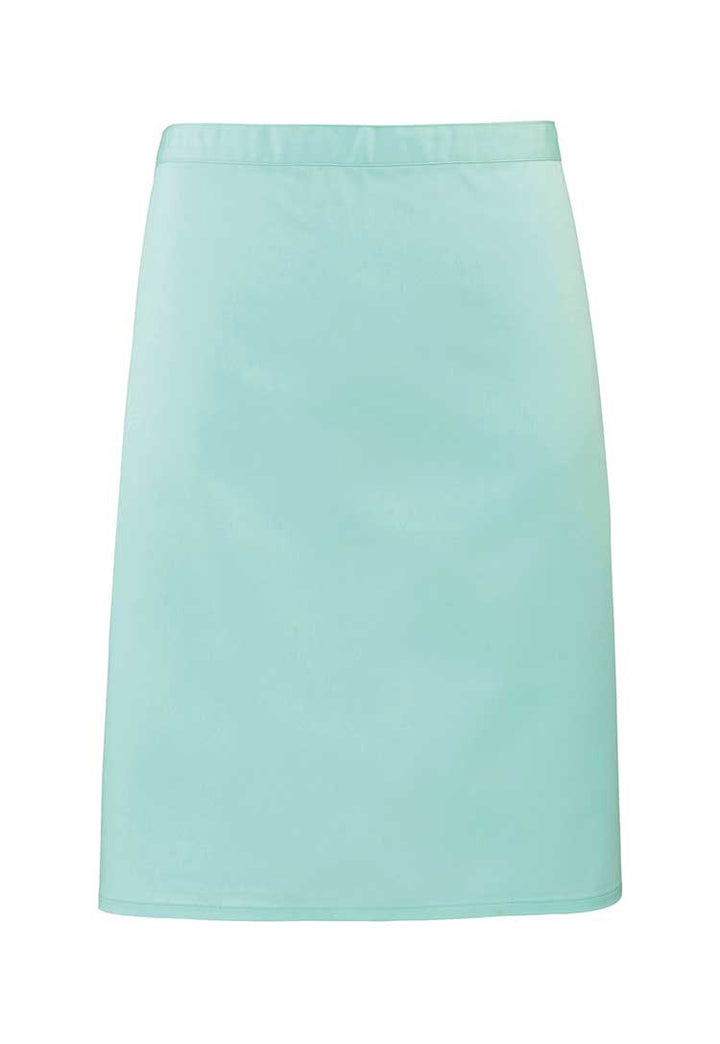 Mid Length Waist Apron PR151 in Aqua (Bundle of 10 with Free Logo Embroidery)