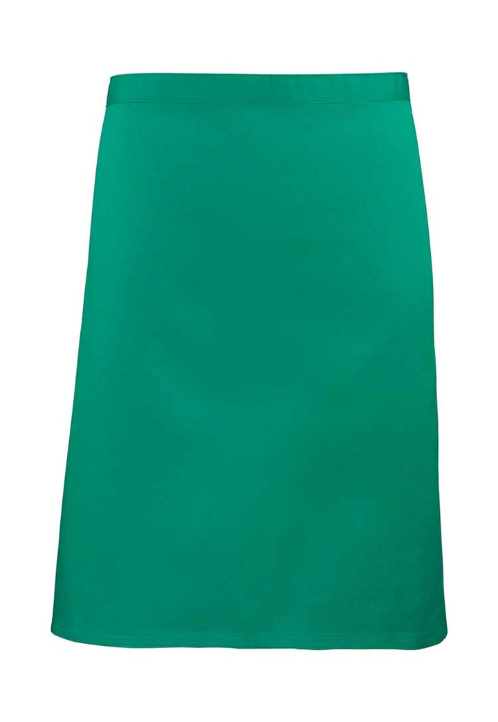 Mid Length Waist Apron PR151 in  Emerald (Bundle of 10 with Free Logo Embroidery)