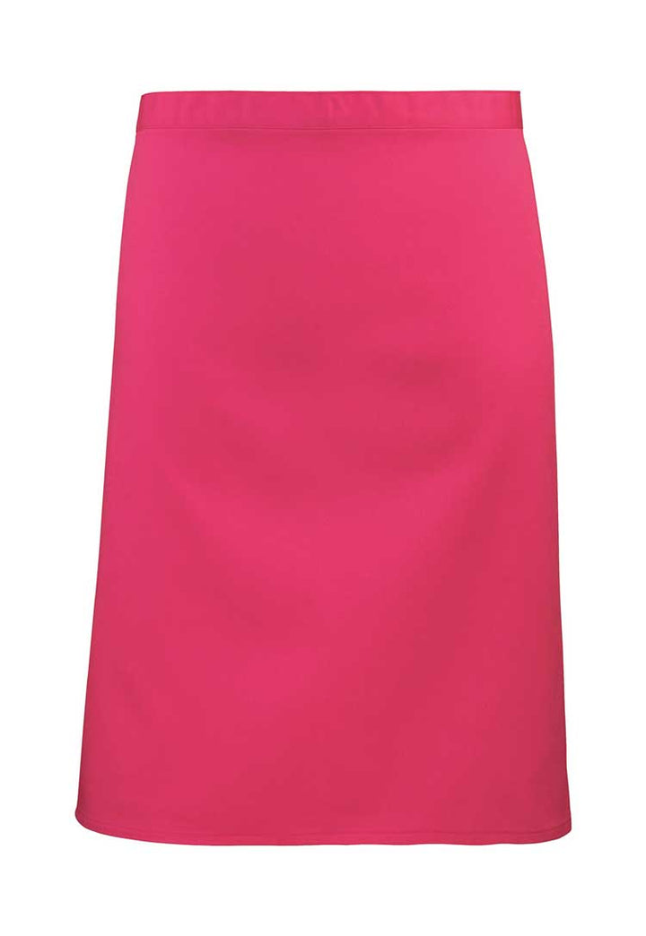 Mid Length Waist Apron PR151 in Hot  Pink (Bundle of 10 with Free Logo Embroidery)