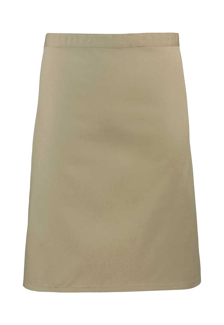 Mid Length Waist Apron PR151 in Khaki (Bundle of 10 with Free Logo Embroidery)