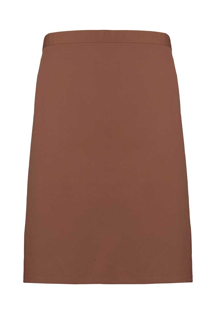 Mid Length Waist Apron PR151 in Mocha (Bundle of 10 with Free Logo Embroidery)