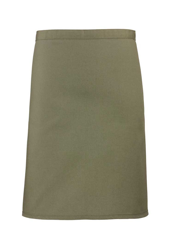 Mid Length Waist Apron PR151 in Olive (Bundle of 10 with Free Logo Embroidery)