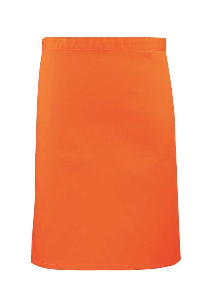 Mid Length Waist Apron PR151 in Orange (Bundle of 10 with Free Logo Embroidery)