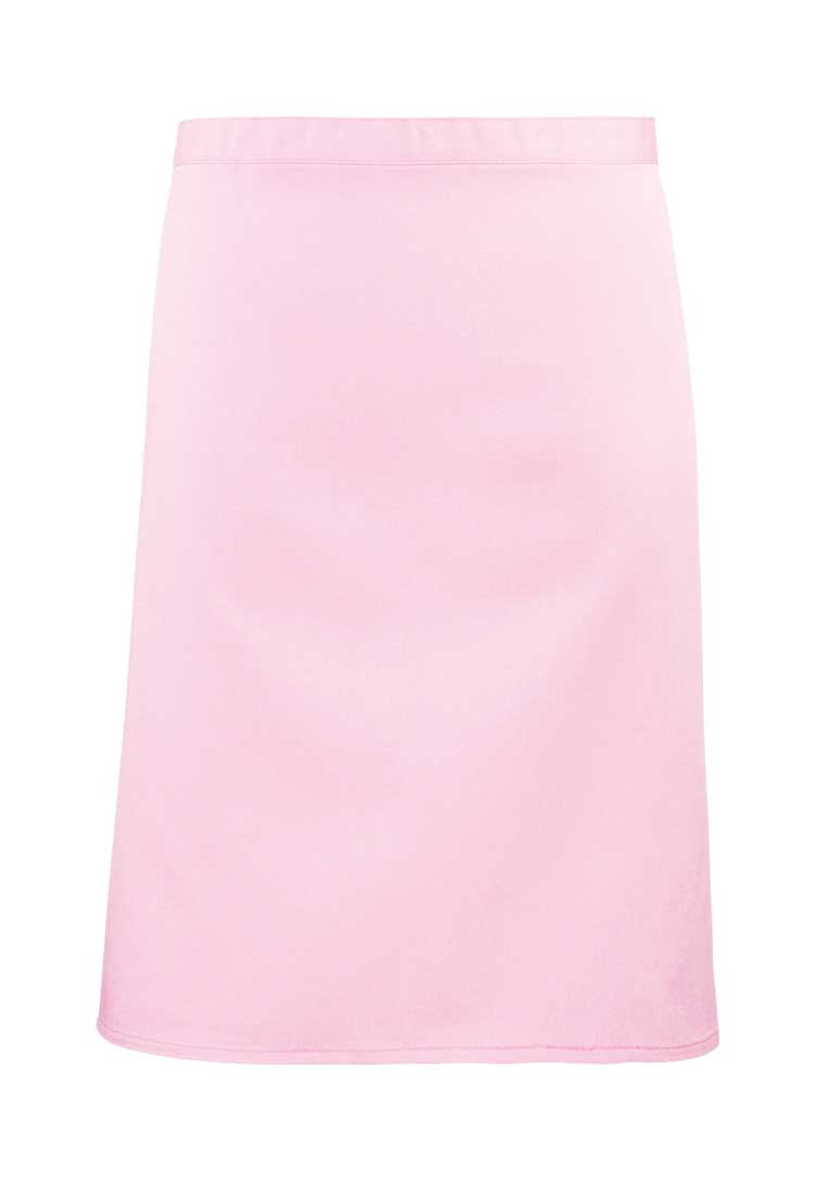 Mid Length Waist Apron PR151 in Pink (Bundle of 10 with Free Logo Embroidery)