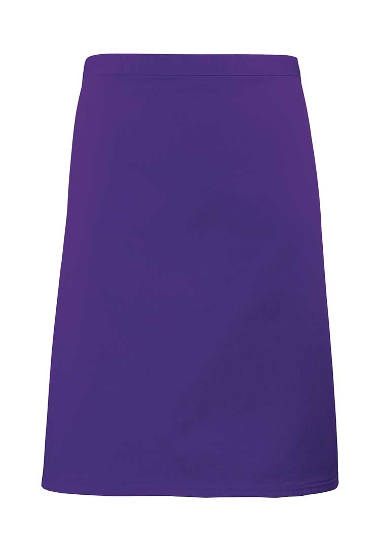 Mid Length Waist Apron PR151 in Purple (Bundle of 10 with Free Logo Embroidery)