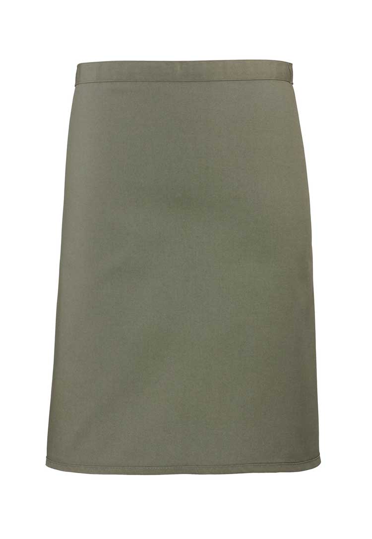 Mid Length Waist Apron PR151 in Sage (Bundle of 10 with Free Logo Embroidery) 