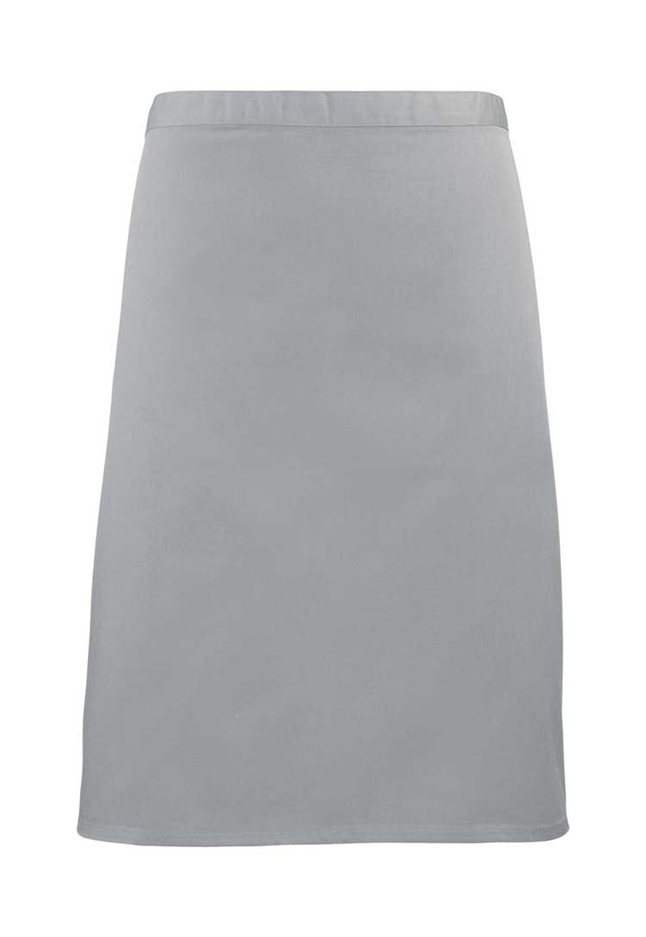 Mid Length Waist Apron PR151 in Silver Grey (Bundle of 10 with Free Logo Embroidery)