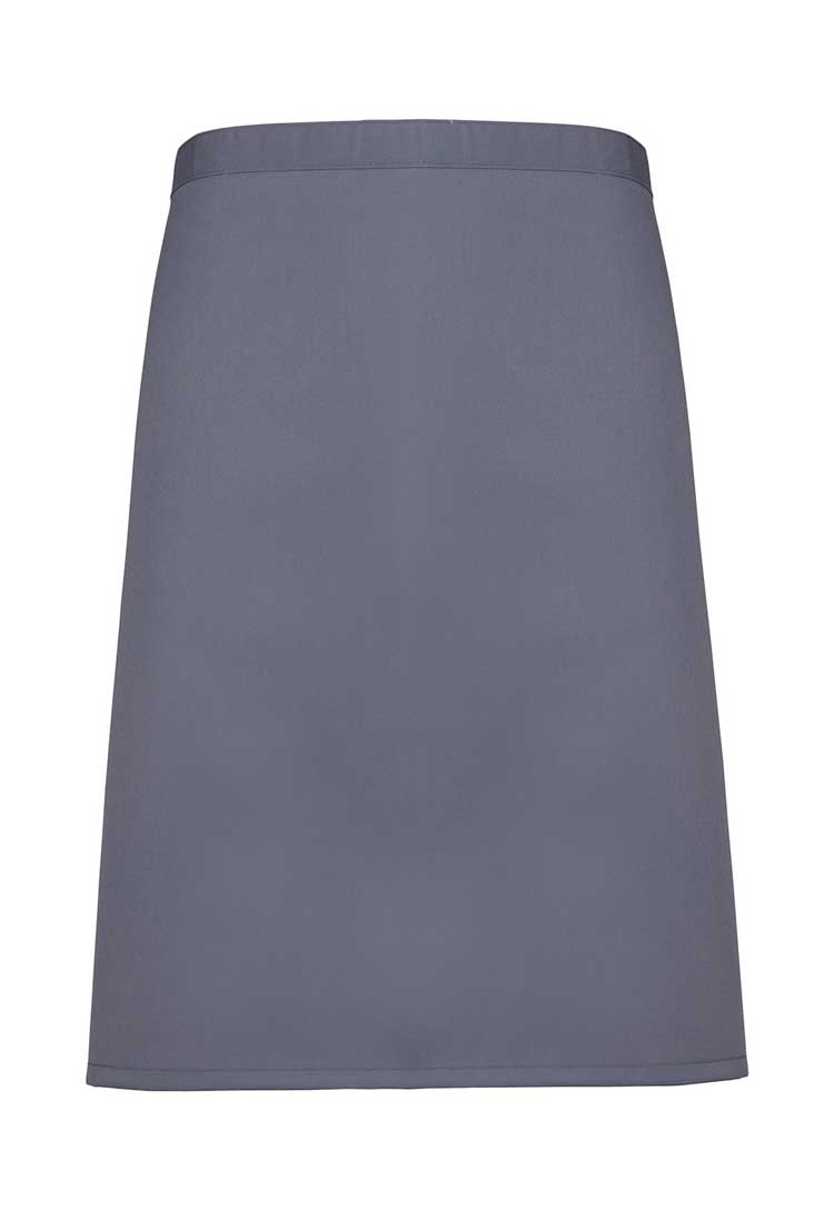 Mid Length Waist Apron PR151 in Steel (Bundle of 10 with Free Logo Embroidery)