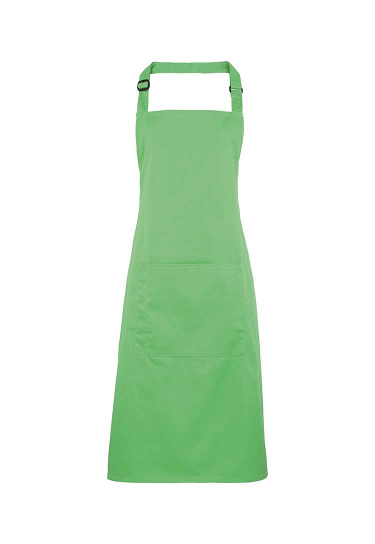 Bib Apron with Pocket PR154 in Apple (Bundle of 8 with Free Logo Embroidery)