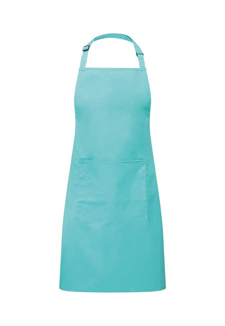 Bib Apron with Pocket PR154 in Duck Egg (Bundle of 8 with Free Logo Embroidery)