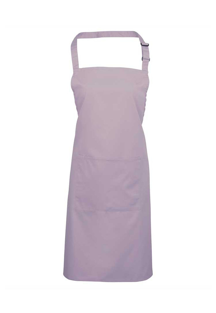 Bib Apron with Pocket PR154 in Lilac (Bundle of 8 with Free Logo Embroidery)