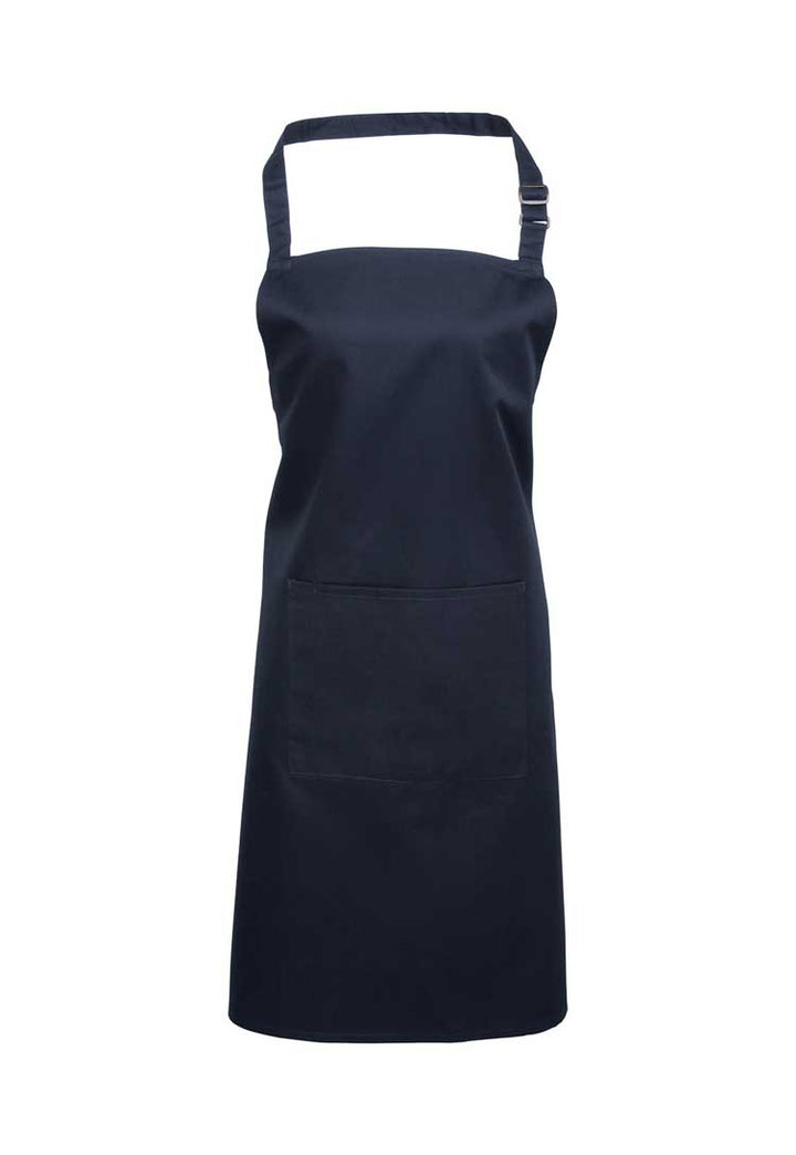 Bib Apron with Pocket PR154 in Navy (Bundle of 8 with Free Logo Embroidery)