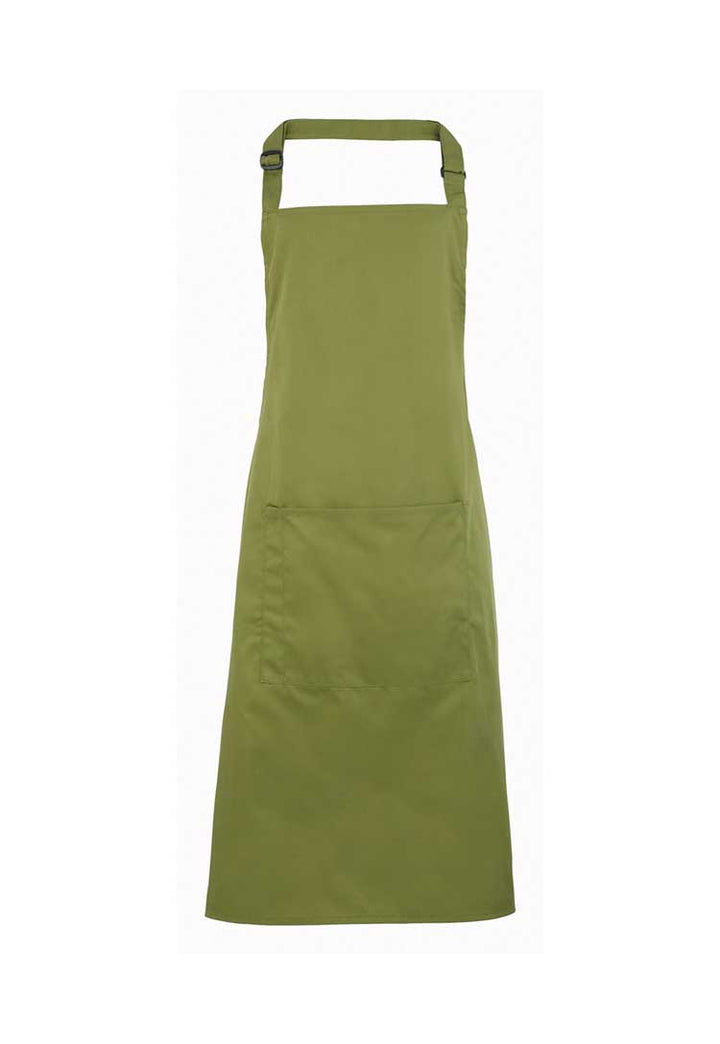 Bib Apron with Pocket PR154 in Oasis Green (Bundle of 8 with Free Logo Embroidery)