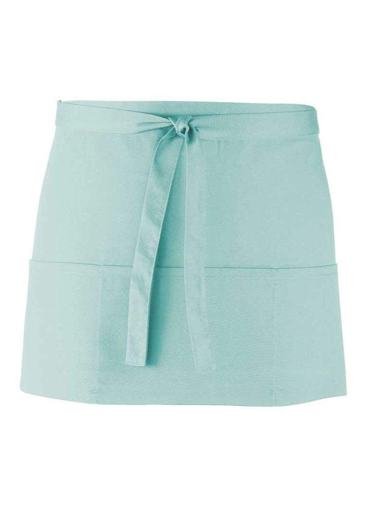 Three Pocket Apron PR155 in Aqua (Bundle of 8 with Free Logo Embroidery)