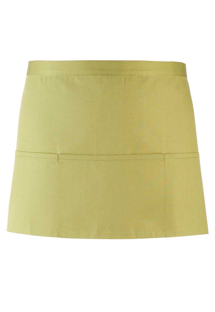 Three Pocket Apron PR155 in Lime (Bundle of 8 with Free Logo Embroidery)