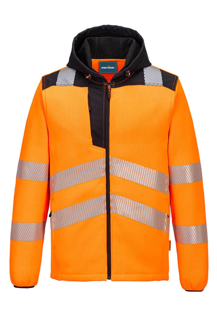 Hi-Vis Technical Fleece PW335 in Orange/Black